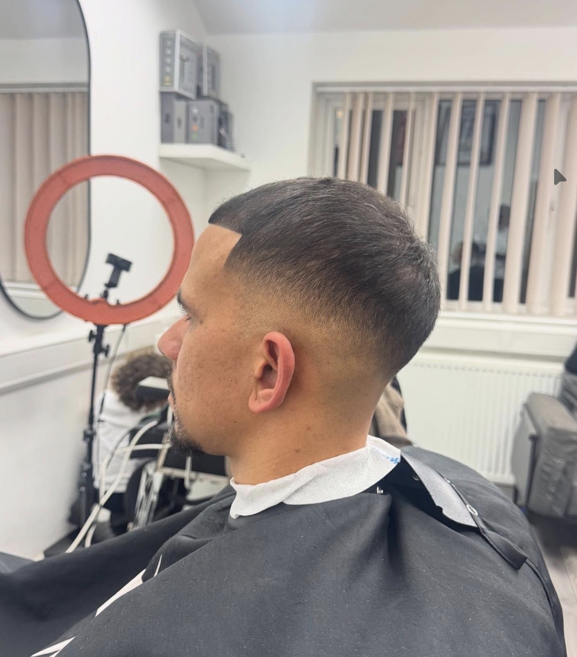 A sharp fresh fade and beard sculpt by KS TRIMMZ